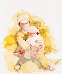 Sketch of Two Children